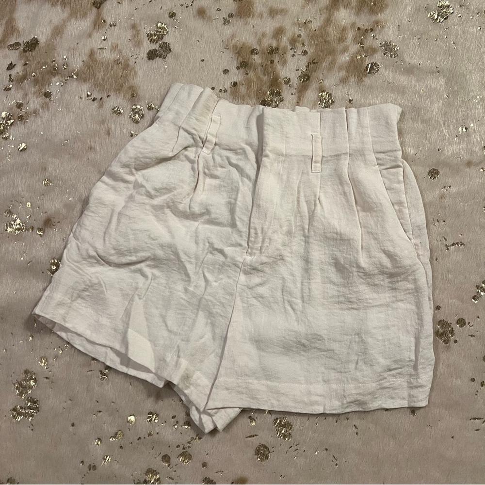 NWOT A New Day M PaperBag Waist Linen Style Short